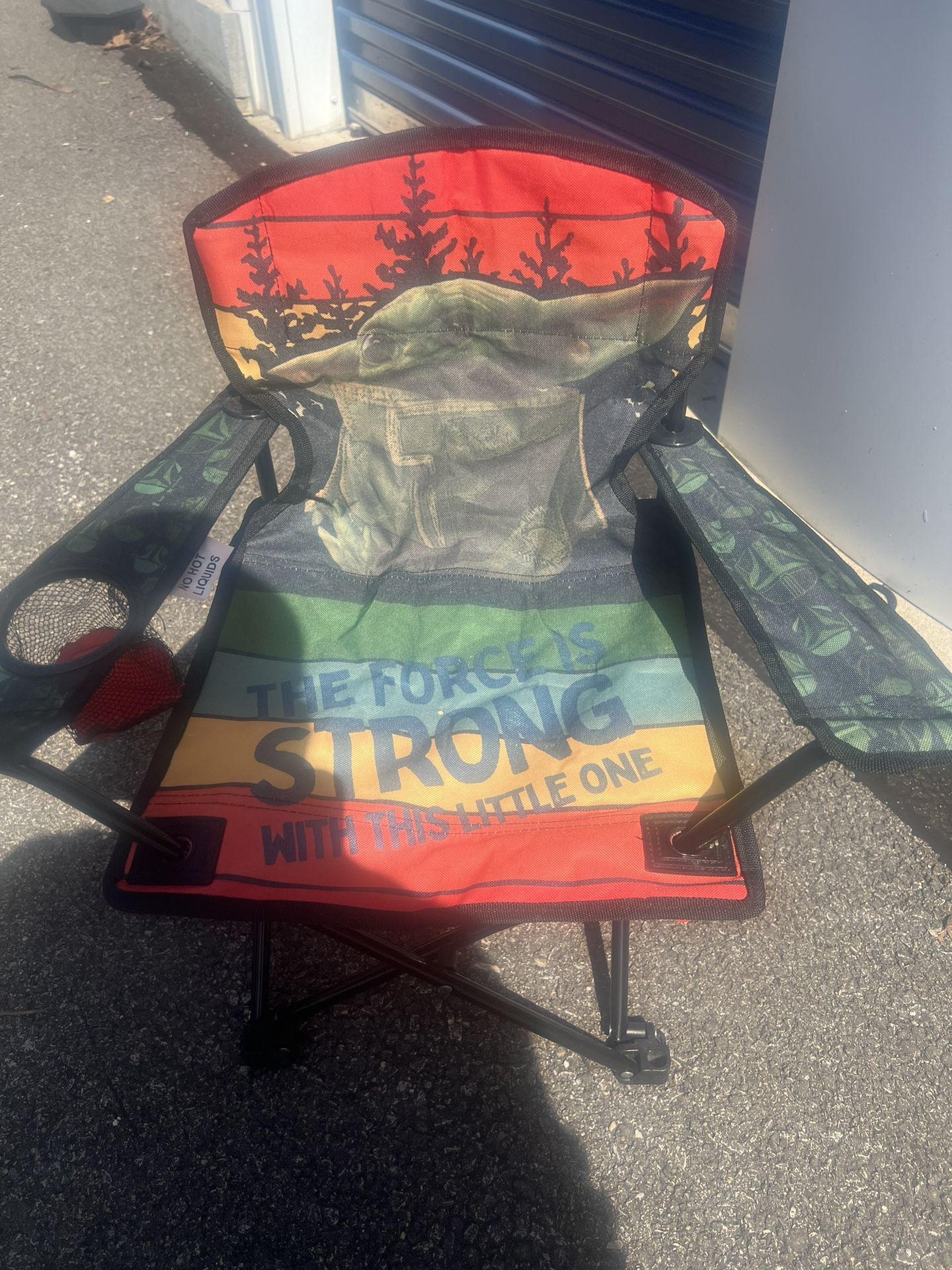 Disney Star Wars the Mandalorian Baby Yoda Kids Camping Folding Quad Chair 