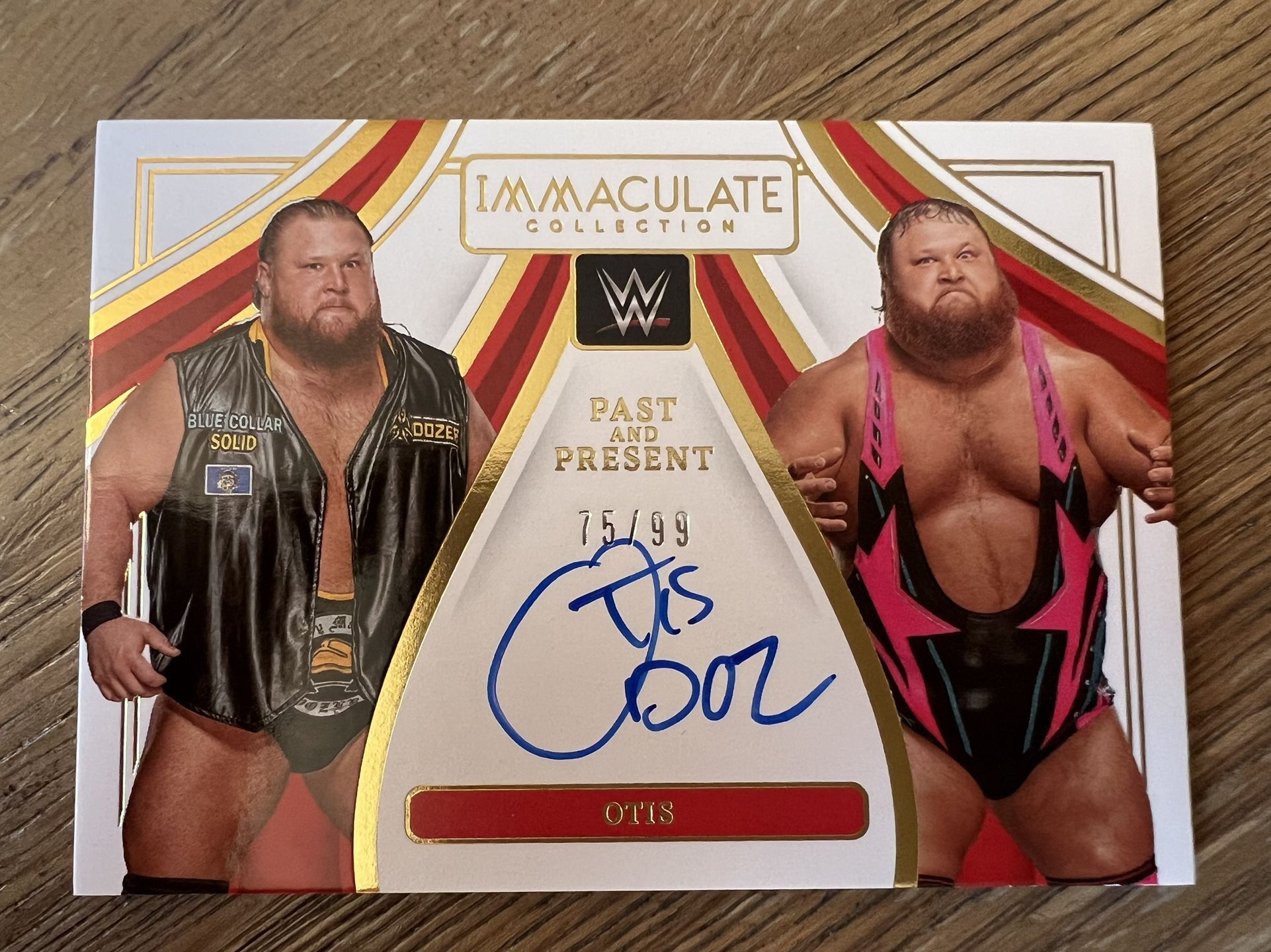2023 Panini Immaculate WWE Otis /99 #PP-OTS Past And Present