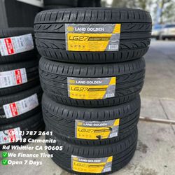 225/55R17 Land Golden New Set of Tires Installed and Balanced Set de Llantas Nuevas Instaladas y Balanceadas
