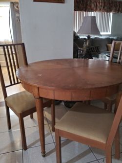 Table and chairs