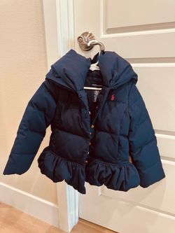 Polo Ralph Lauren puffer navy blue girls jacket size 4