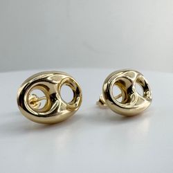 Ladies Gucci-Link 14k Yellow Gold Earrings 11053124