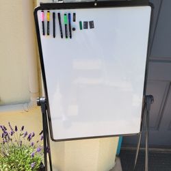 Rotating Mobile White Board with Wheels