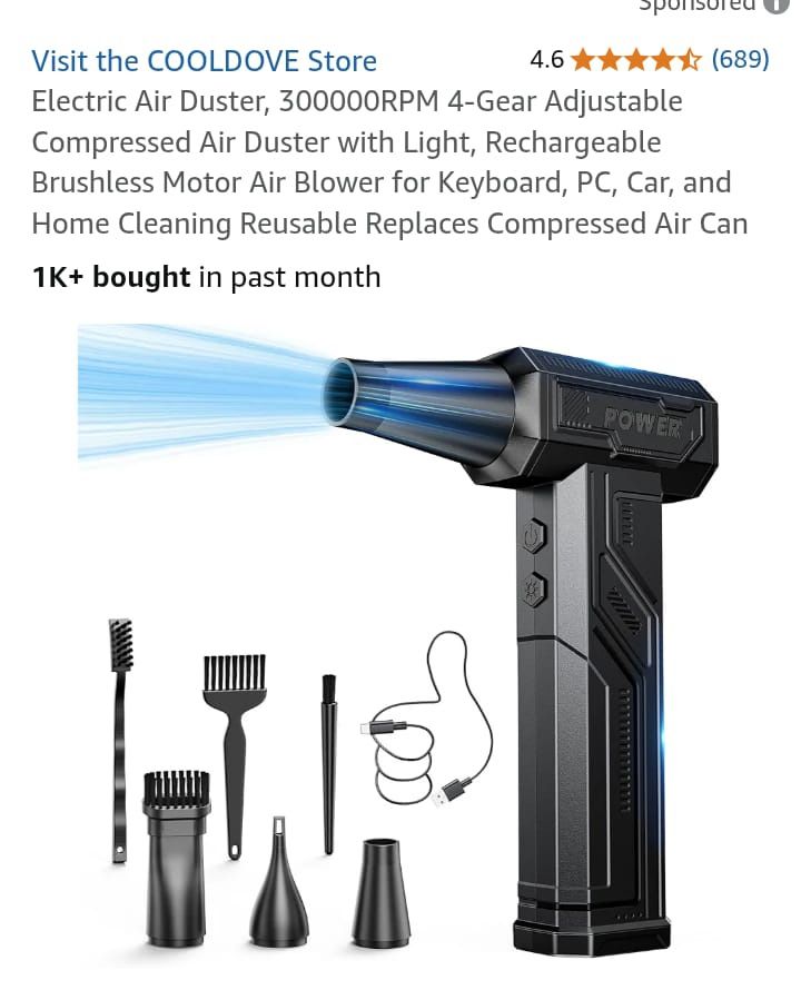 Electric Air Duster Remover