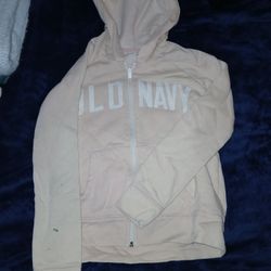 Blush Pink Old Navy Zip Up Hoodie 