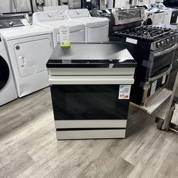 🔥SAMSUNG BESPOKE SLIDE IN INDUCTION RANGE WHITE GLASS🔥