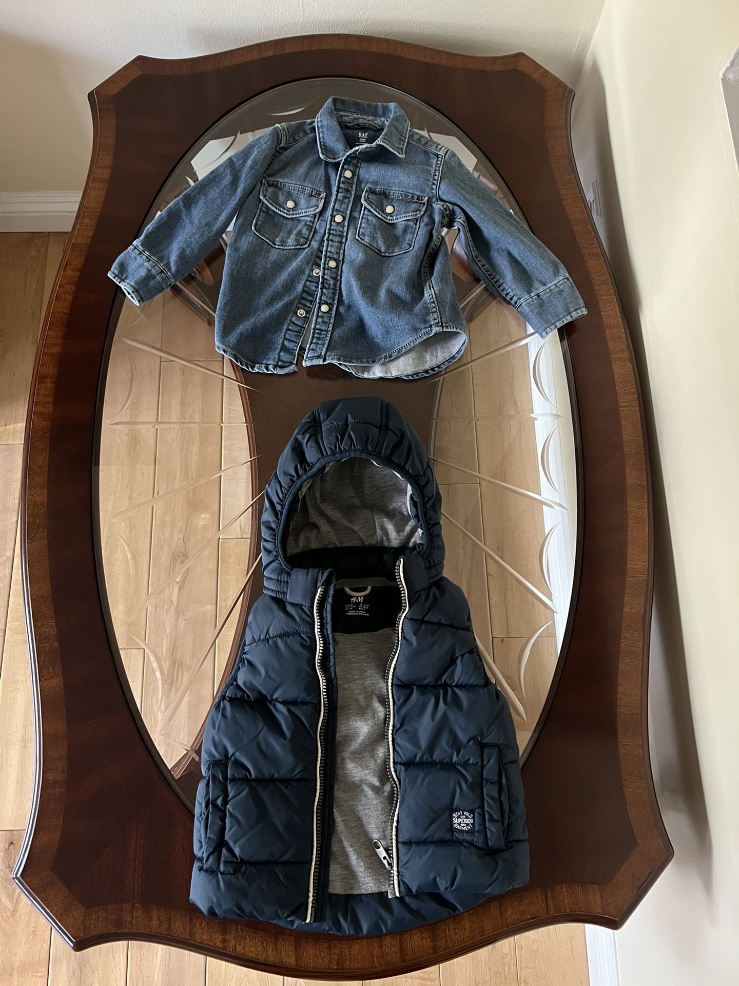 Clothes For Boys Size 2 Jeans Jacket From Gap,blue Jacket From H& M
