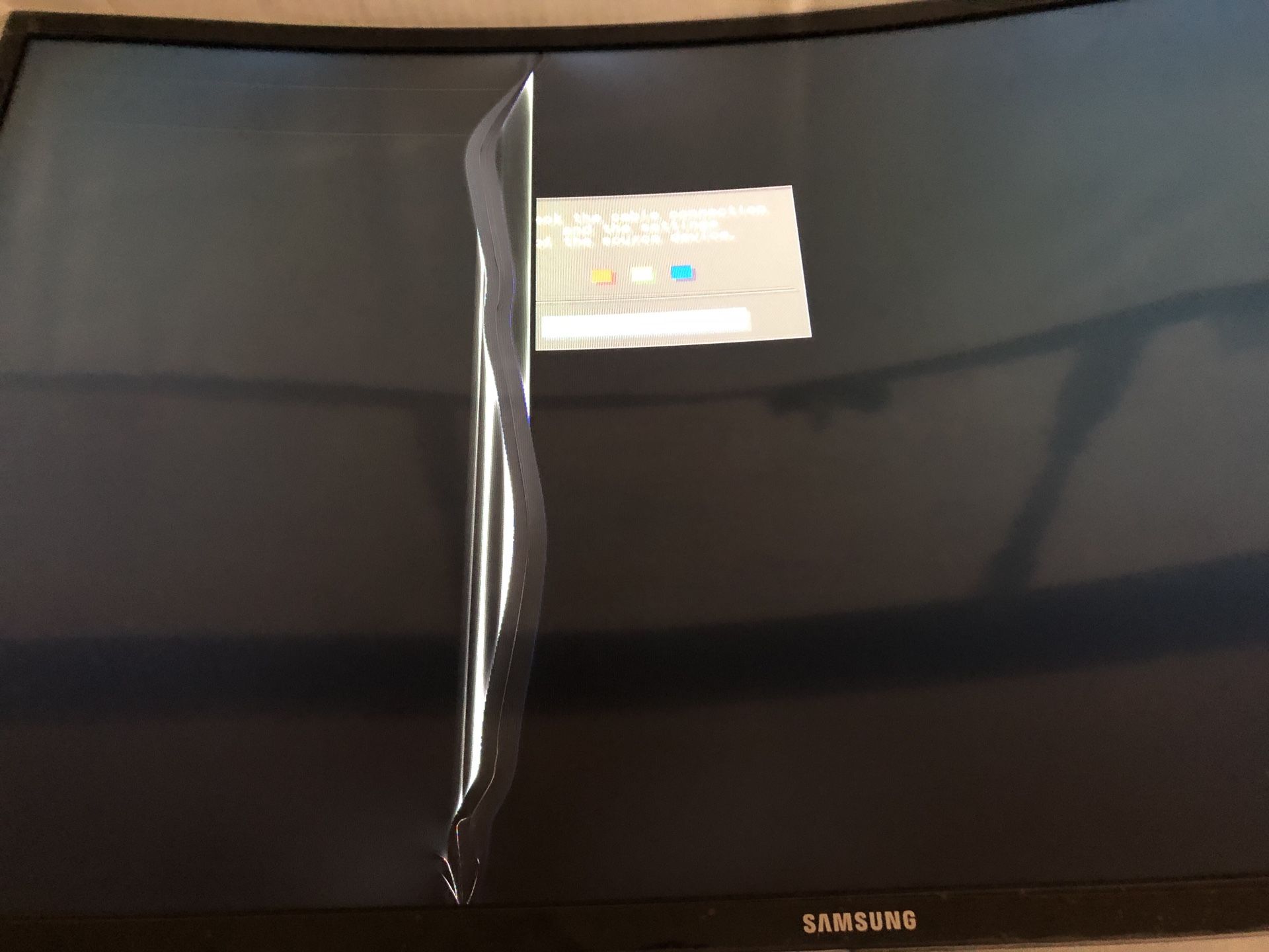 Samsung Curved Multimedia Monitor 32” computer Monitor for PARTS ONLY