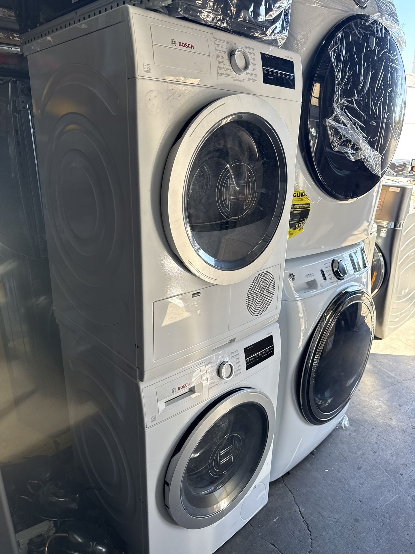 bosch washe r dryer set