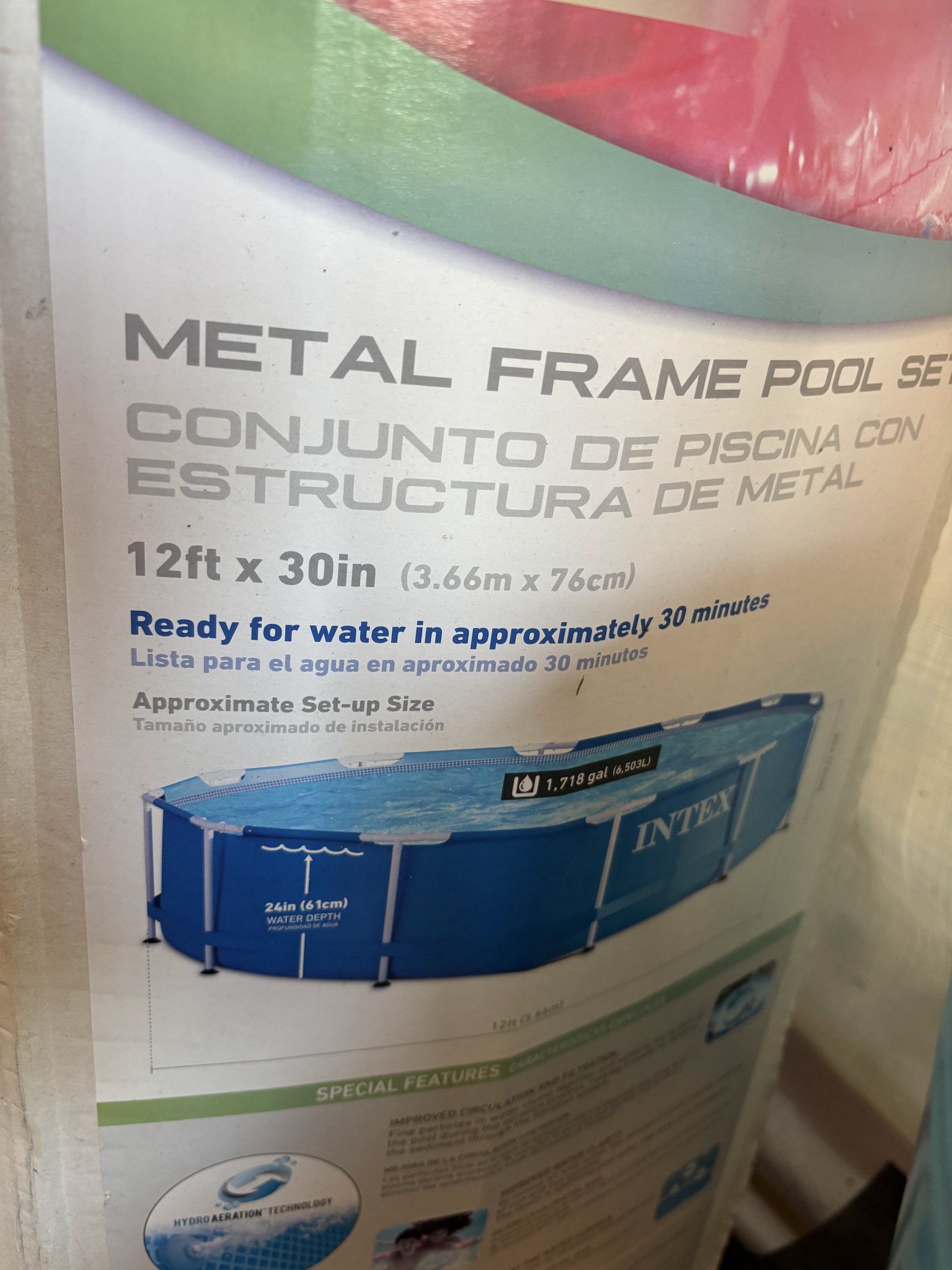 Intex 12x30 Pool With Filter And Extras
