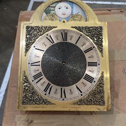  GRANDFATHER CLOCK MOVEMENT FACE PLATE 