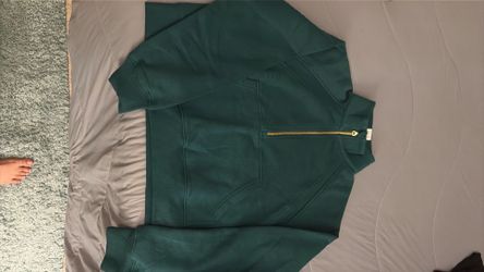 Women’s green 1/2 zip sweatshirt