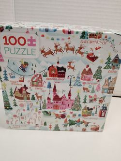100 Piece Christmas Village Jigsaw Puzzle