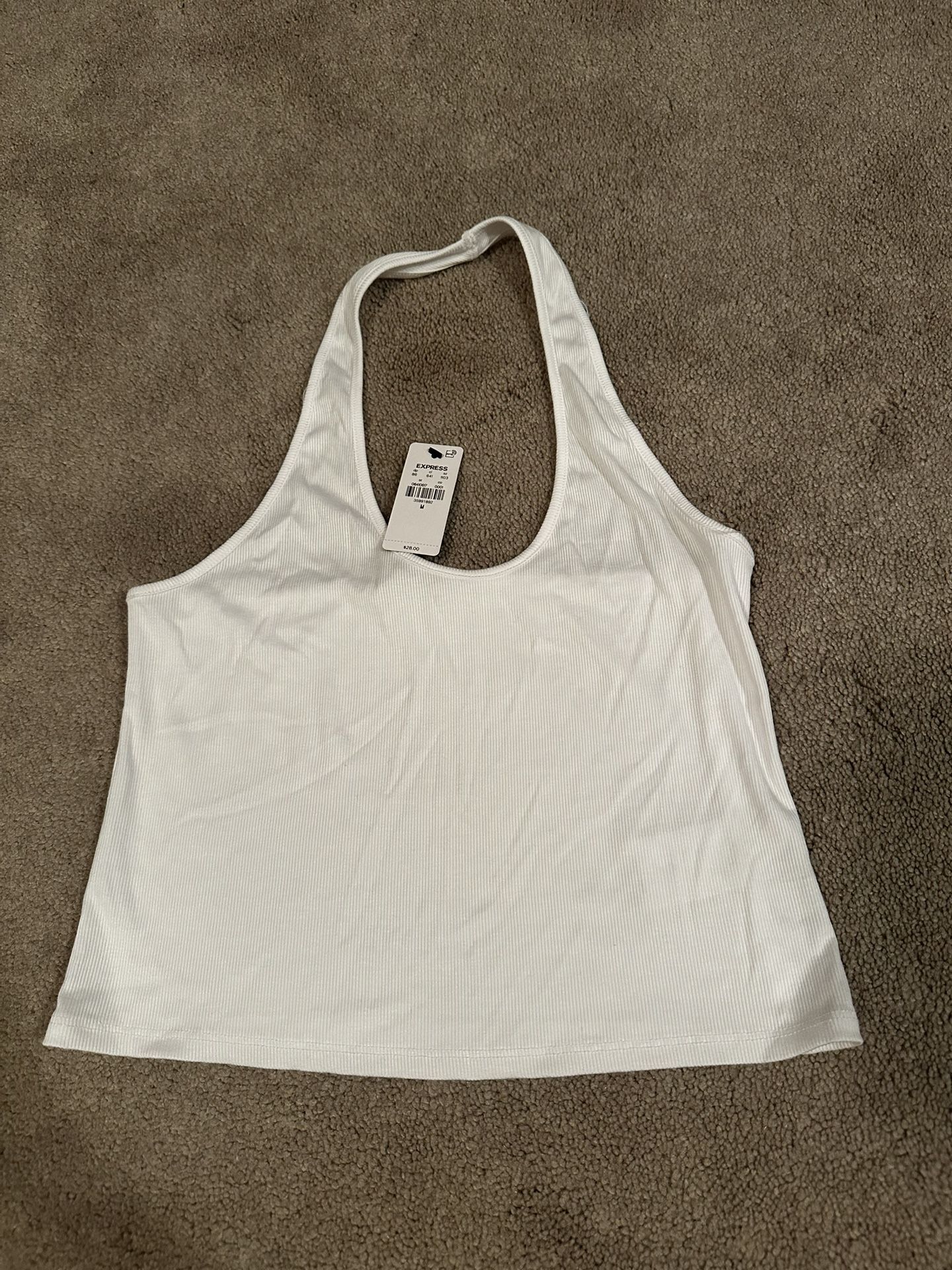 Express Crop Halter Top
