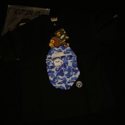 Blue Abc camo BAPE tee