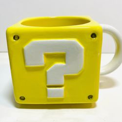 2016 Nintendo Super Mario Bros Yellow Square Question Mark Mug