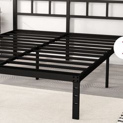 14” TWIN BED FRAME WITH HEADBOARD 
