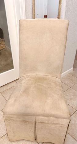 SET OF 5 TALL UPHOLSTERED DINING CHAIRS