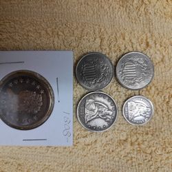 1864-LM - 1870 U.S. 2 Cent Coins