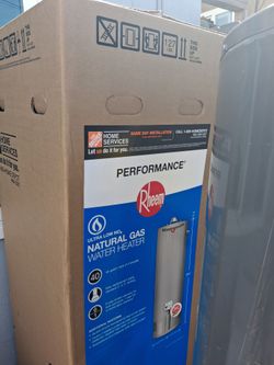 BRAND NEW Rheem Performance 40 Gal Natural Gas Water Heater
