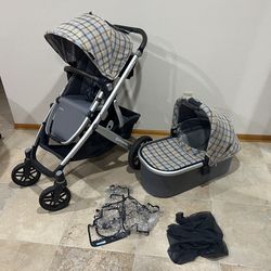 Uppababy Vista Stroller With Bassinet  Comes With rain cover and bug net