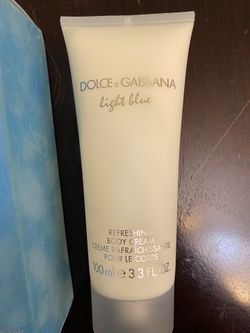 Dolce & Gabbana light blue body cream