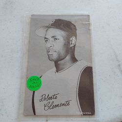 ROBERTO CLEMENTE EXHIBIT CARD 1962 STATS ON BACK