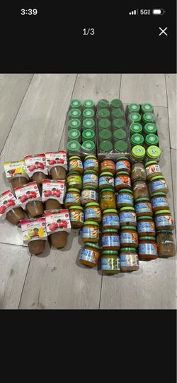 Baby food.  Gerber beech nut. More than. 80 jars 30$.  0.4$ each.