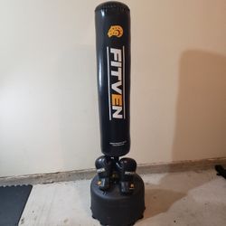 Freestanding Punching Bag with Boxing Gloves