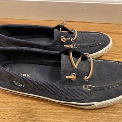 Sperry Women’s Boat Shoes In Navy Blue - Size 10
