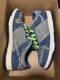 Nike Dunk Low CL Denim Size 9.5 Used Rare Shoes 
