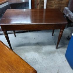 Bench Seat of Vintage Baby Grand Piano