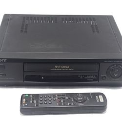 Sony SLV-678HF 4-Head Hifi Stereo Video Cassette VHS Player VCR With Remote