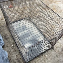 Large Used Dog Cage – 48”x32”x29” – $40