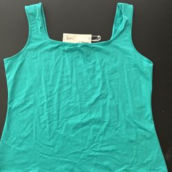 Anne Fontaine. Lady P19. Sleeveless tank top (turquoise)