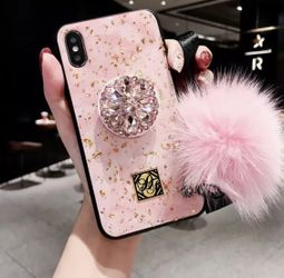 Pink iPhone 7/8 Plus phone case XR XS Max phone case