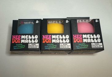 Nee Doh Mello Mallo Squishy Toys – Set of 3
