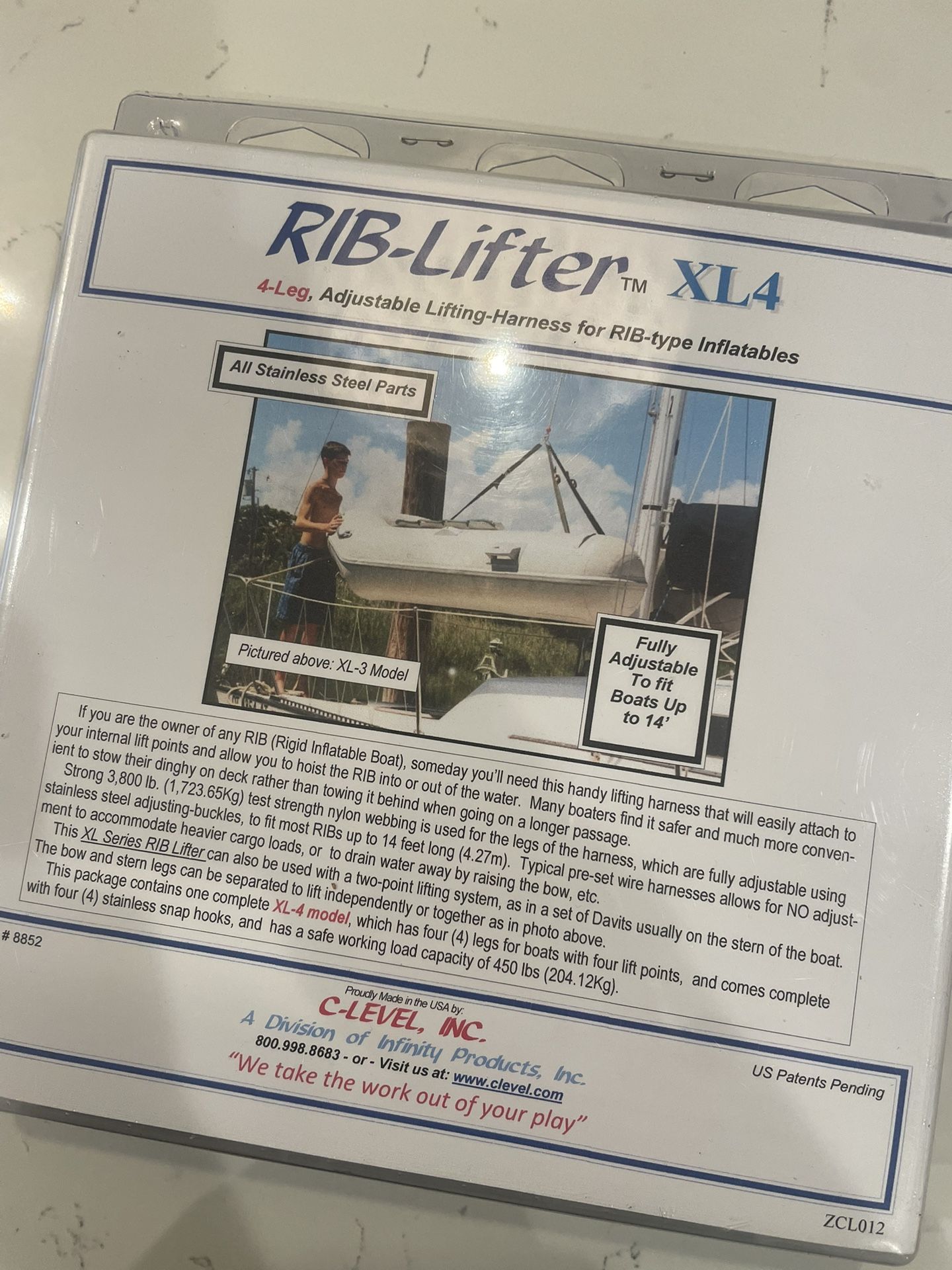 Lifting Harness For Dinghy- New