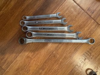 5 Vintage Craftsman wrenches