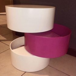 Drawers Coffee Table Stool Closet Furniture Pink White Make up Beauty Accessoires Organizer 