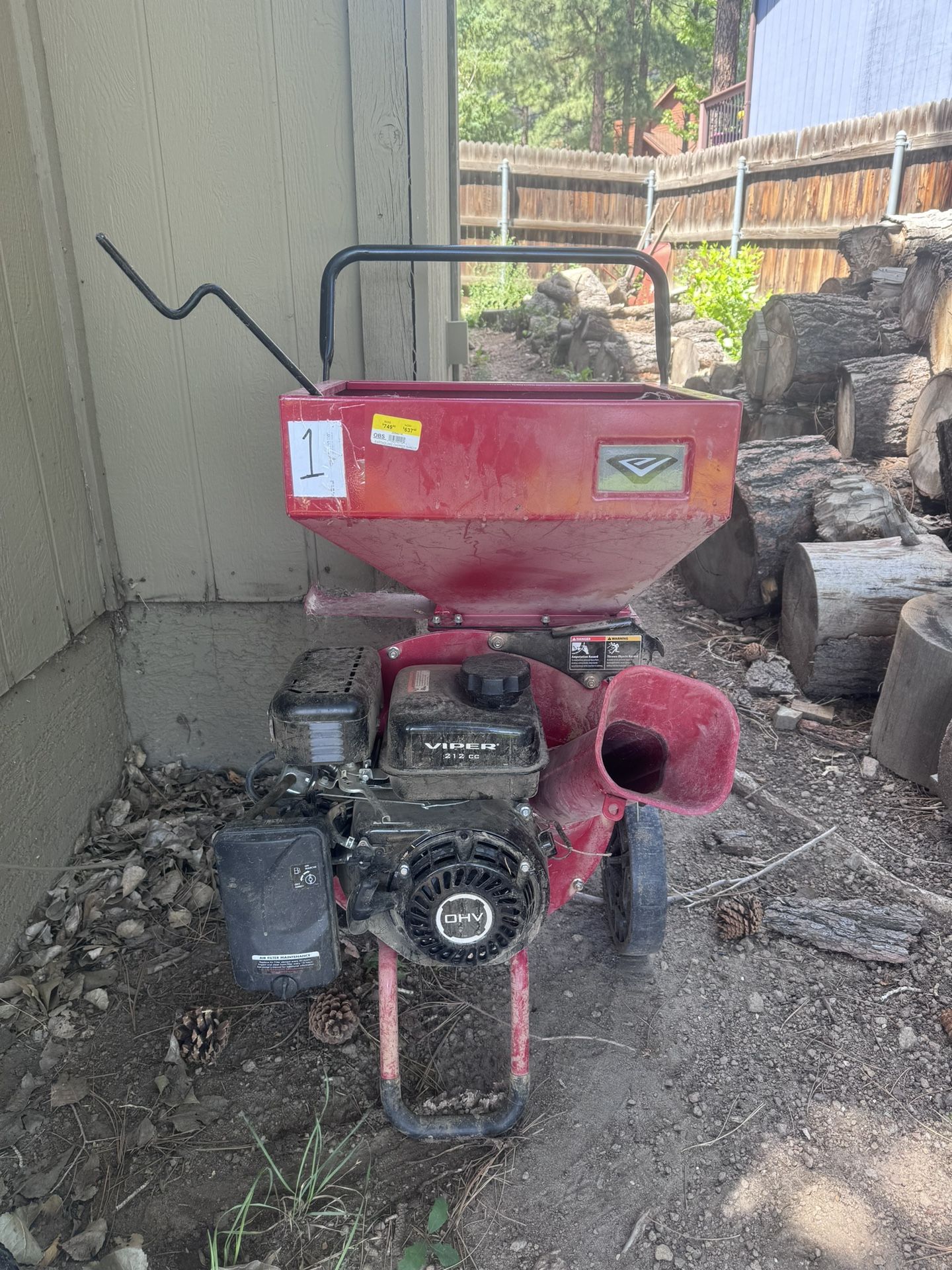 3” Earthquake Wood Chipper Shredder