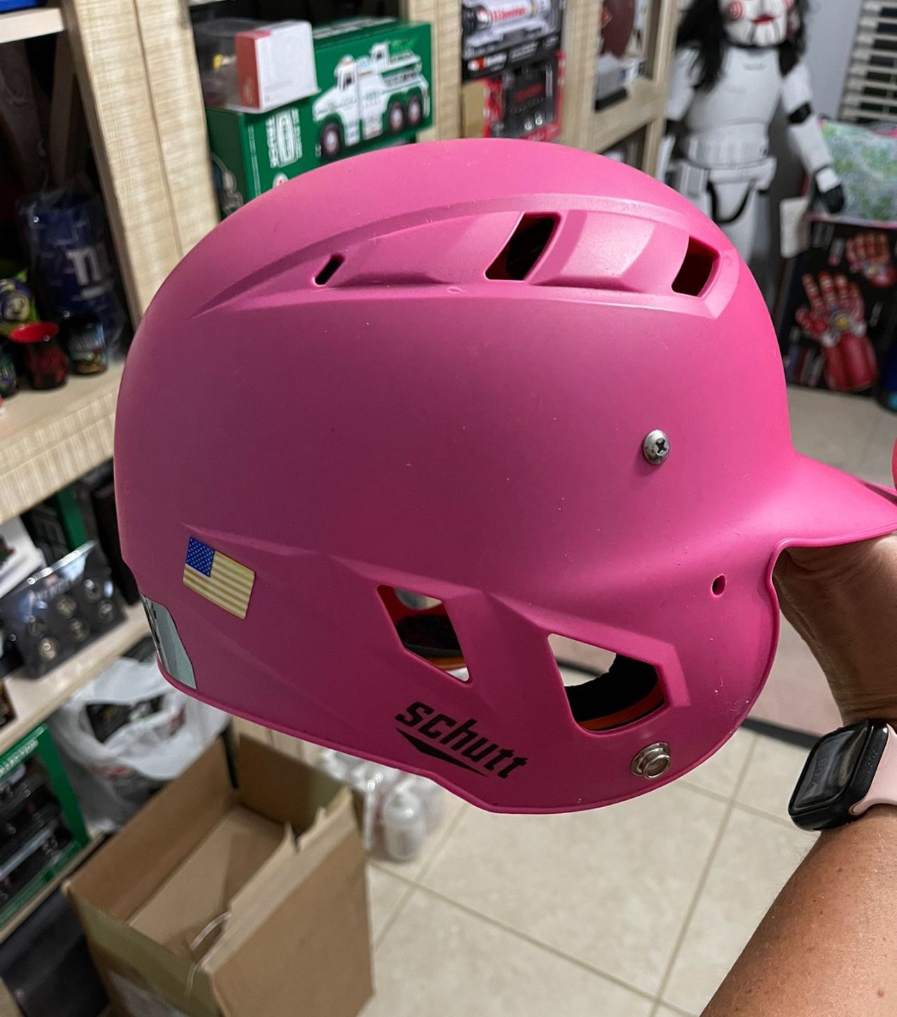 Girls Pink T-Ball Helmet