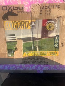 OxGord Heavy Duty Pet Grooming Foldable Table 36”