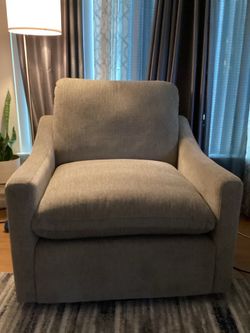 Kennedy Mocha Swivel Chair with Arms