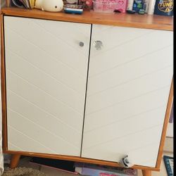 Cabinet With White Doors