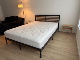 FREE - Queen bed frame and memory foam mattress in excellent condition