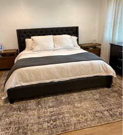 California king bed frame (mattress not included)