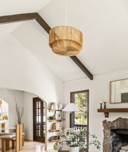 Rattan Basket Chandelier