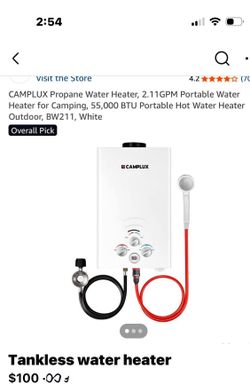CAMPLUX tankless water heater