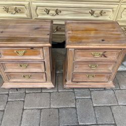 Pine Wood Night Stands 